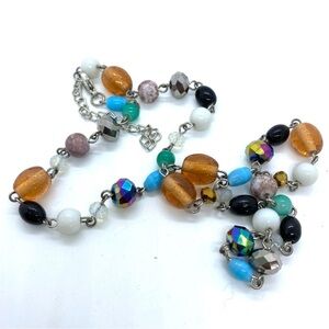 Glass Beads Multi-Colored Necklace